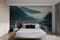 Misty Mountain River Wallpaper - Wallanza