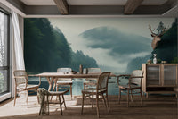 Misty Mountain River Wallpaper - Wallanza