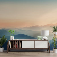 Misty Sunrise Mountain Landscape Wallpaper - Wallanza