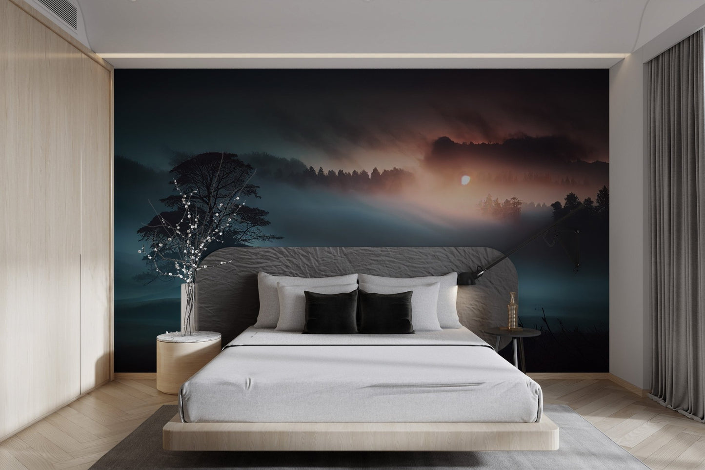 Misty Twilight Forest Wallpaper - Wallanza