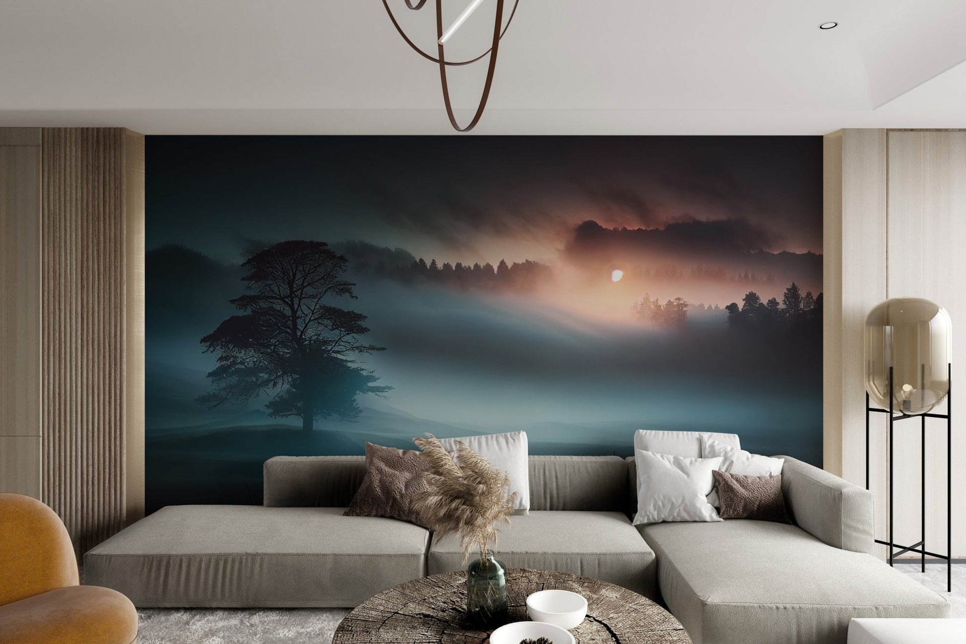 Misty Twilight Forest Wallpaper - Wallanza