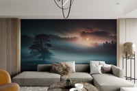 Misty Twilight Forest Wallpaper - Wallanza