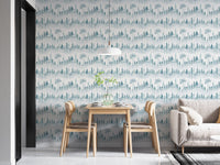 Misty White Woodland Wallpaper Mural for a fresh look