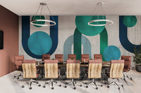 Modern 3D Geometric Circle Wallpaper - Wallanza