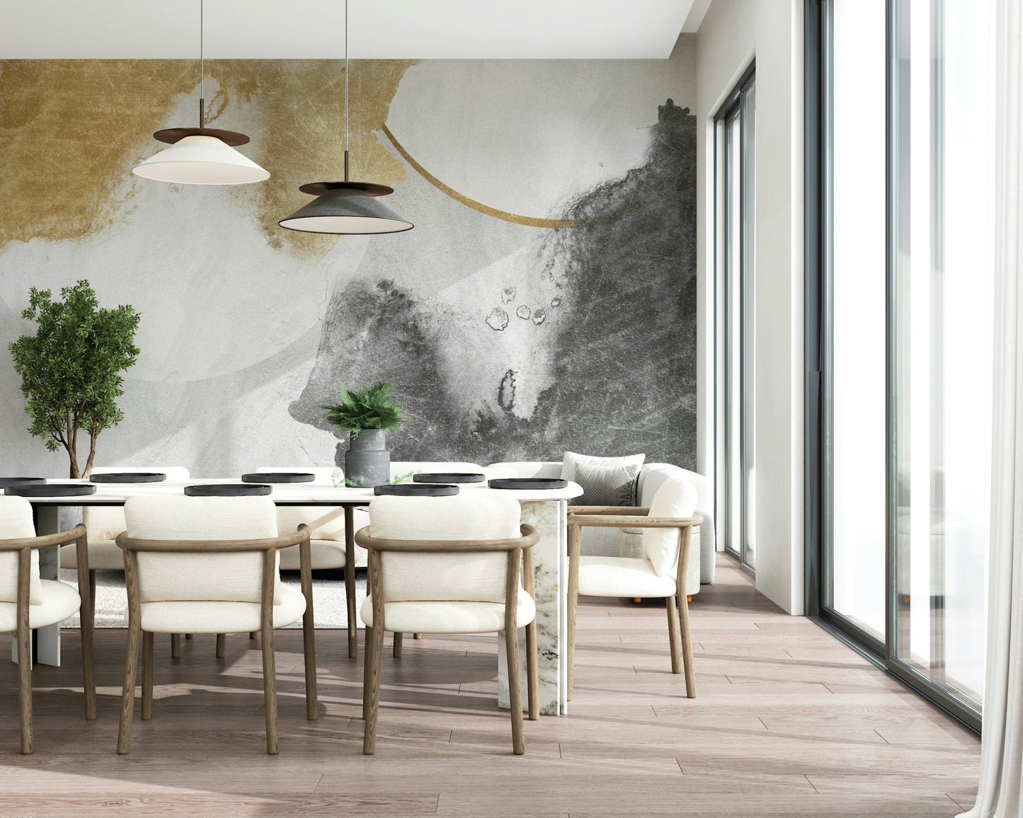 Modern Abstract Art Wall Mural - Wallanza