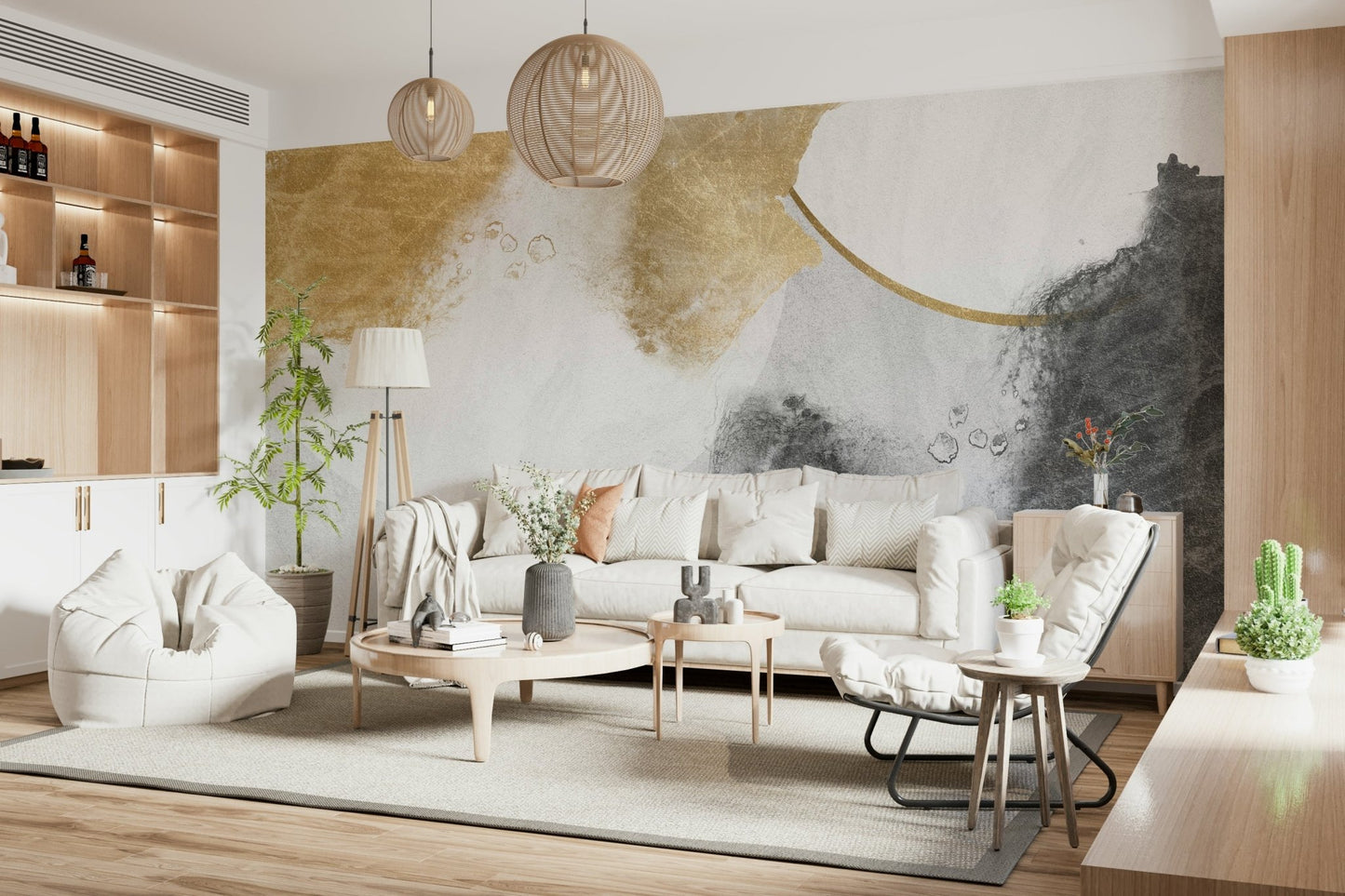 Modern Abstract Art Wall Mural - Wallanza