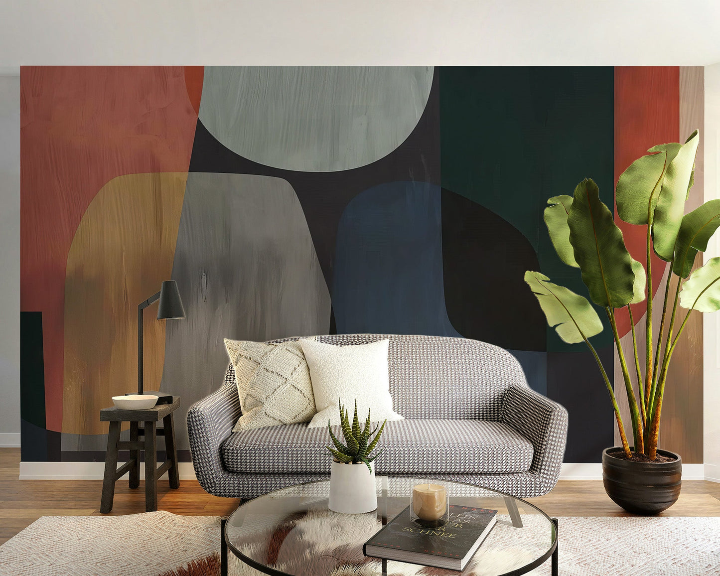 Modern Abstract Art Wallpaper Mural - Wallanza