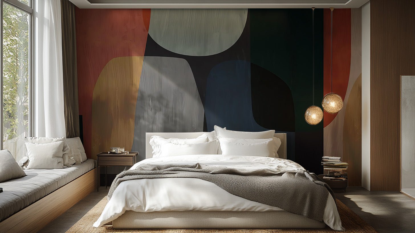 Modern Abstract Art Wallpaper Mural - Wallanza