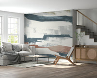 Loft abstract blue-gray feature wall mural