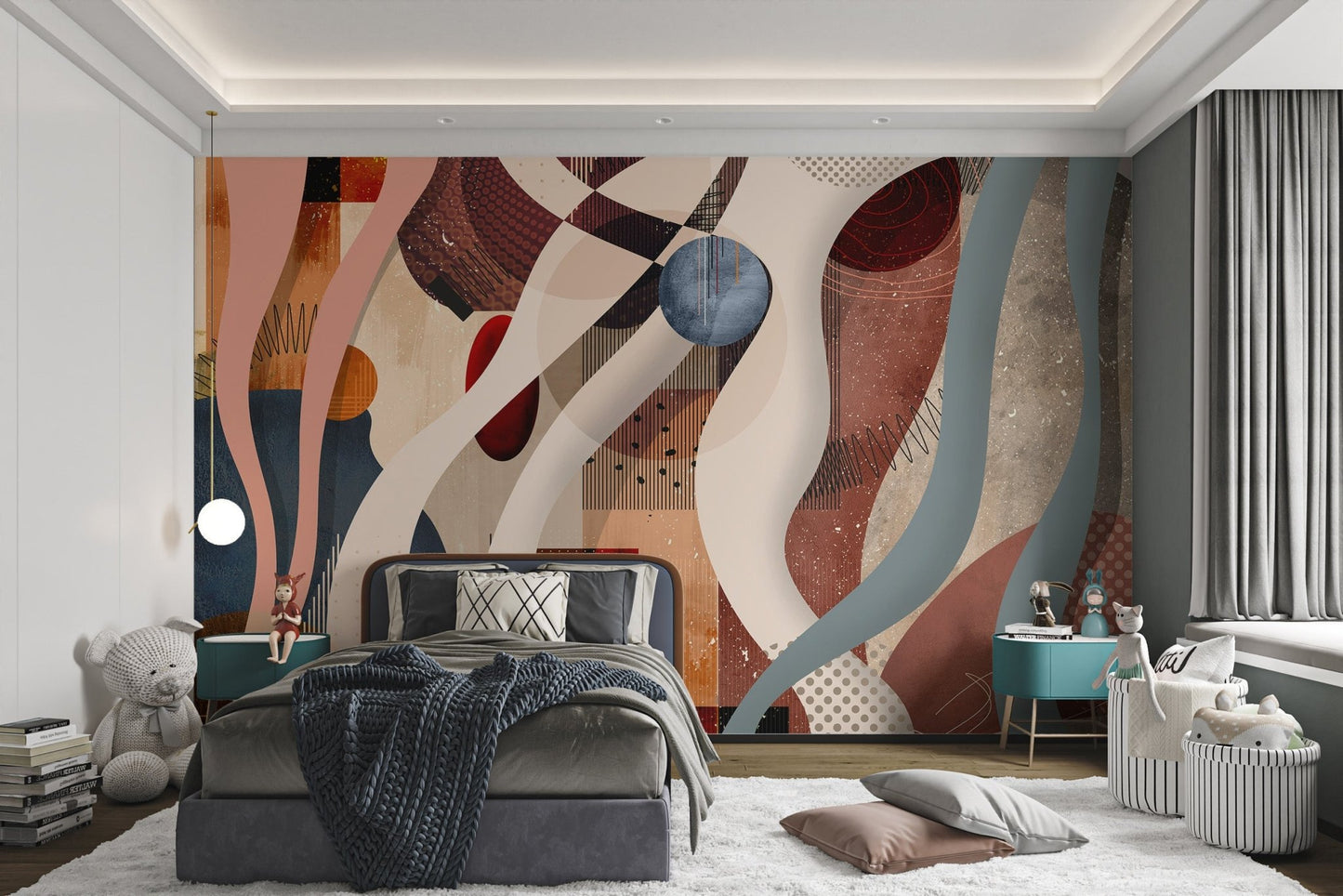 Modern Abstract Geometric Wallpaper