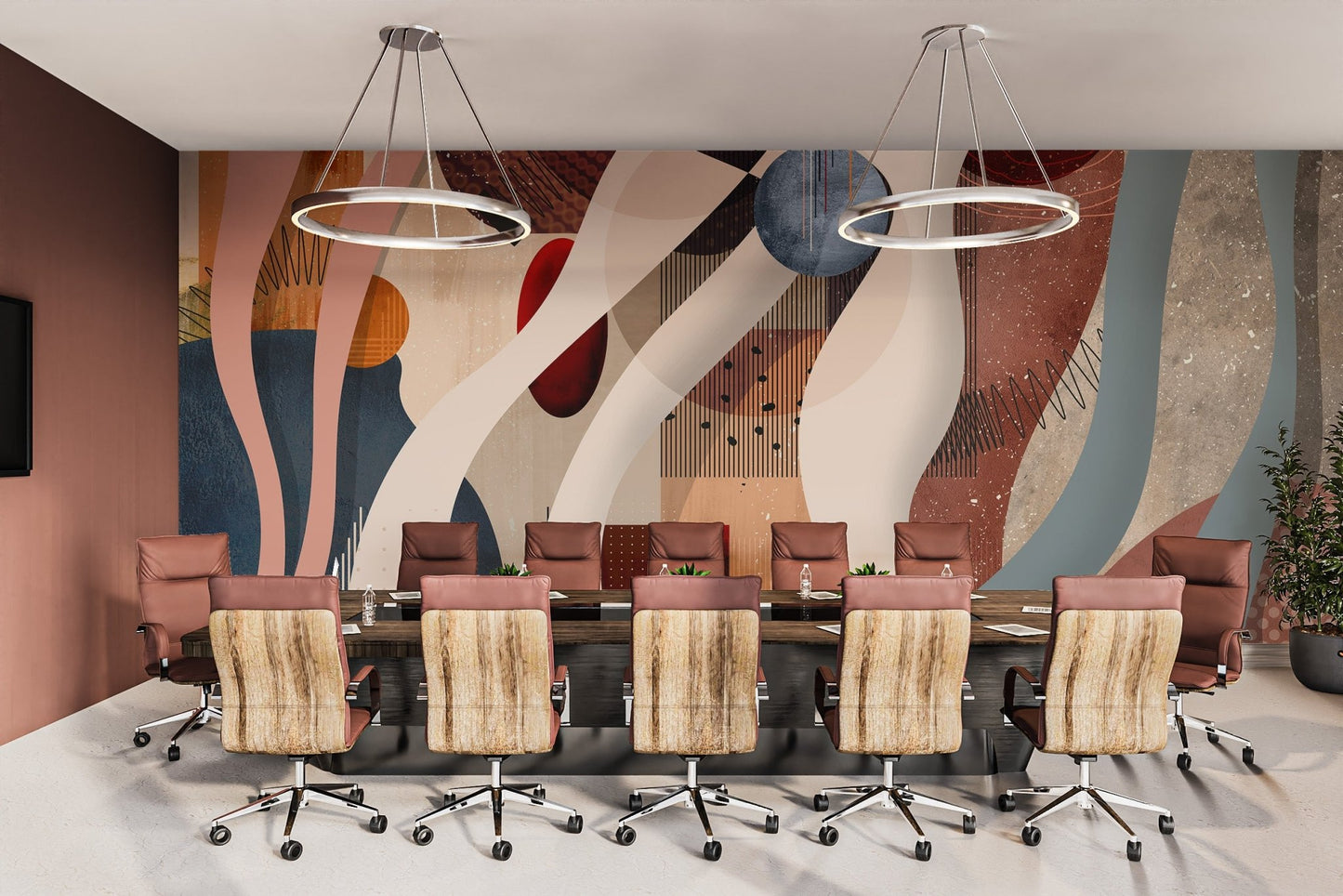 Modern Abstract Geometric Wallpaper