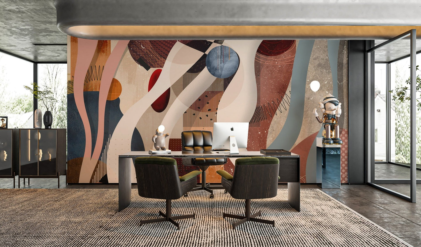 Modern Abstract Geometric Wallpaper