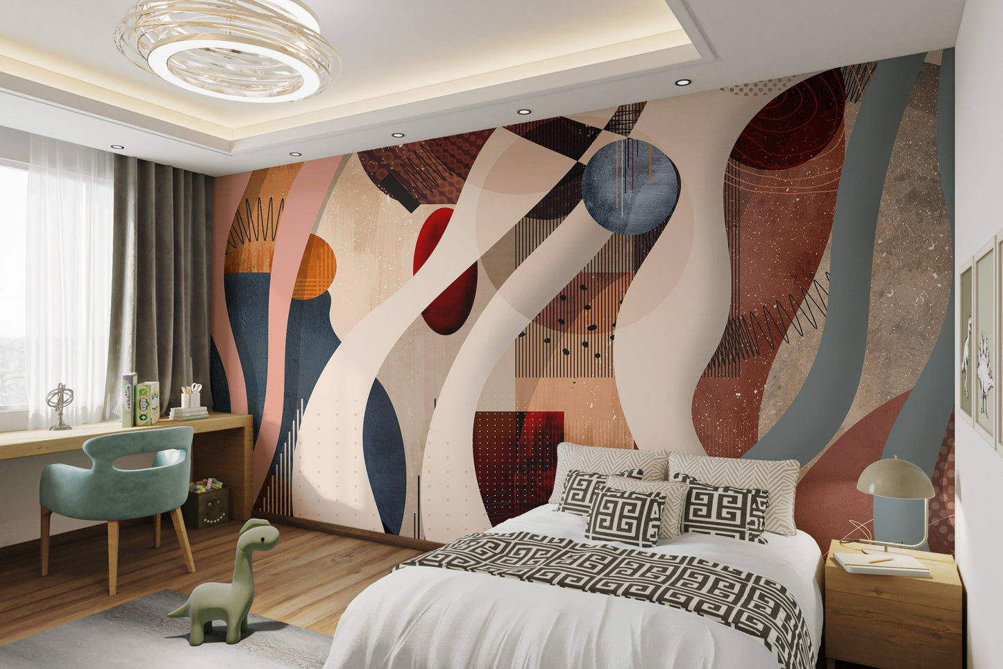 Modern Abstract Geometric Wallpaper