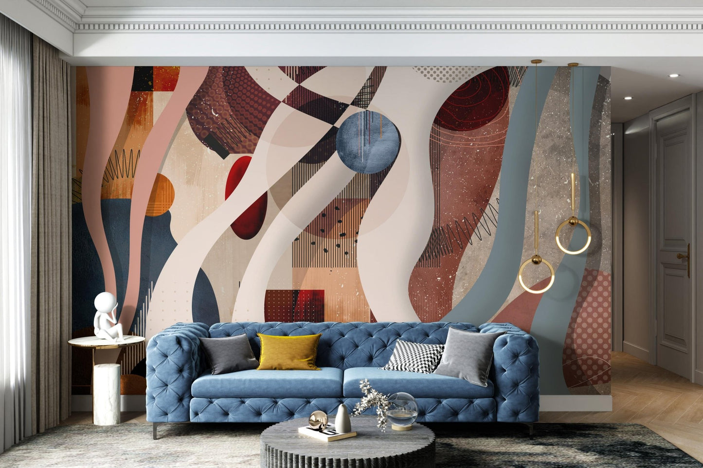 Modern Abstract Geometric Wallpaper