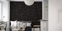 Modern Abstract Line Art Wallpaper - Wallanza