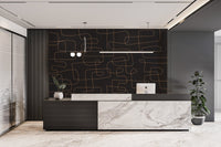 Modern Abstract Line Art Wallpaper - Wallanza