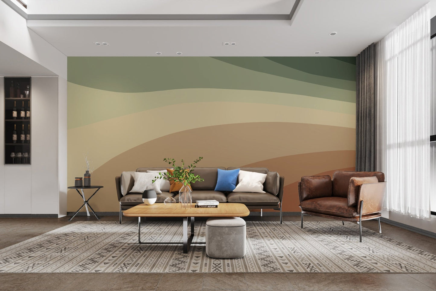 Modern Abstract Wall Mural - Wallanza