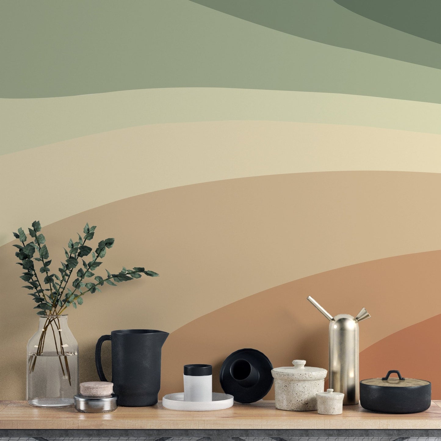 Modern Abstract Wall Mural - Wallanza