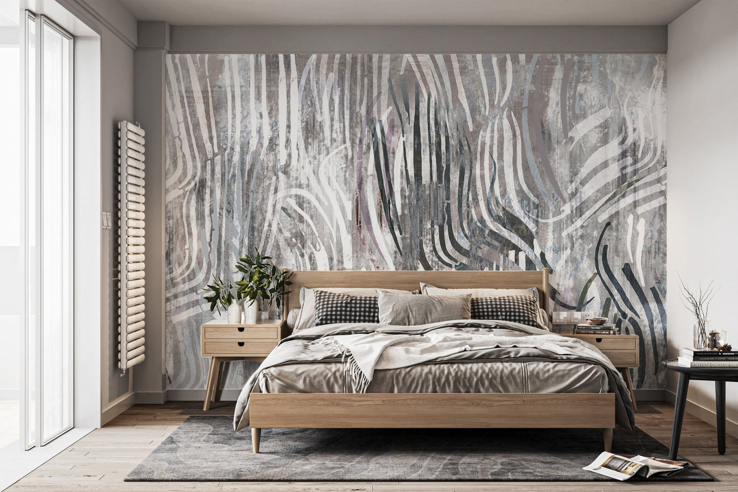 Modern Artistic Wave Wall Mural - Wallanza
