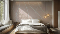 Modern Beige Abstract Wall Mural - Wallanza