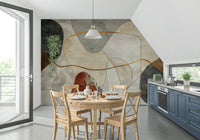 Loft Modern Geometric Abstract Art Wall Mural