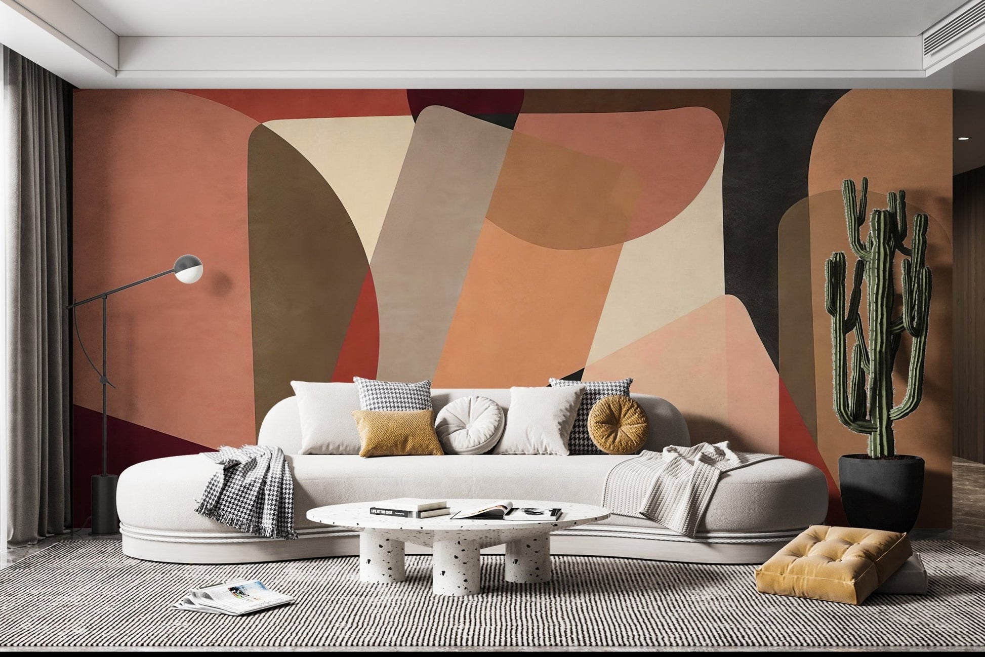 Modern Geometric Art Wallpaper - Wallanza