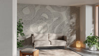 Modern Gray Zen Wall Mural - Wallanza