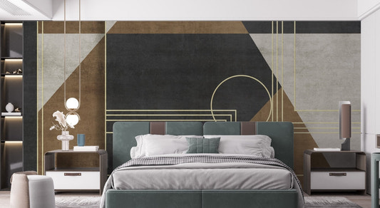 Grunge texture wallpaper with angular shapes and linear accents.