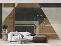 Urban grunge geometric wallpaper for homes
