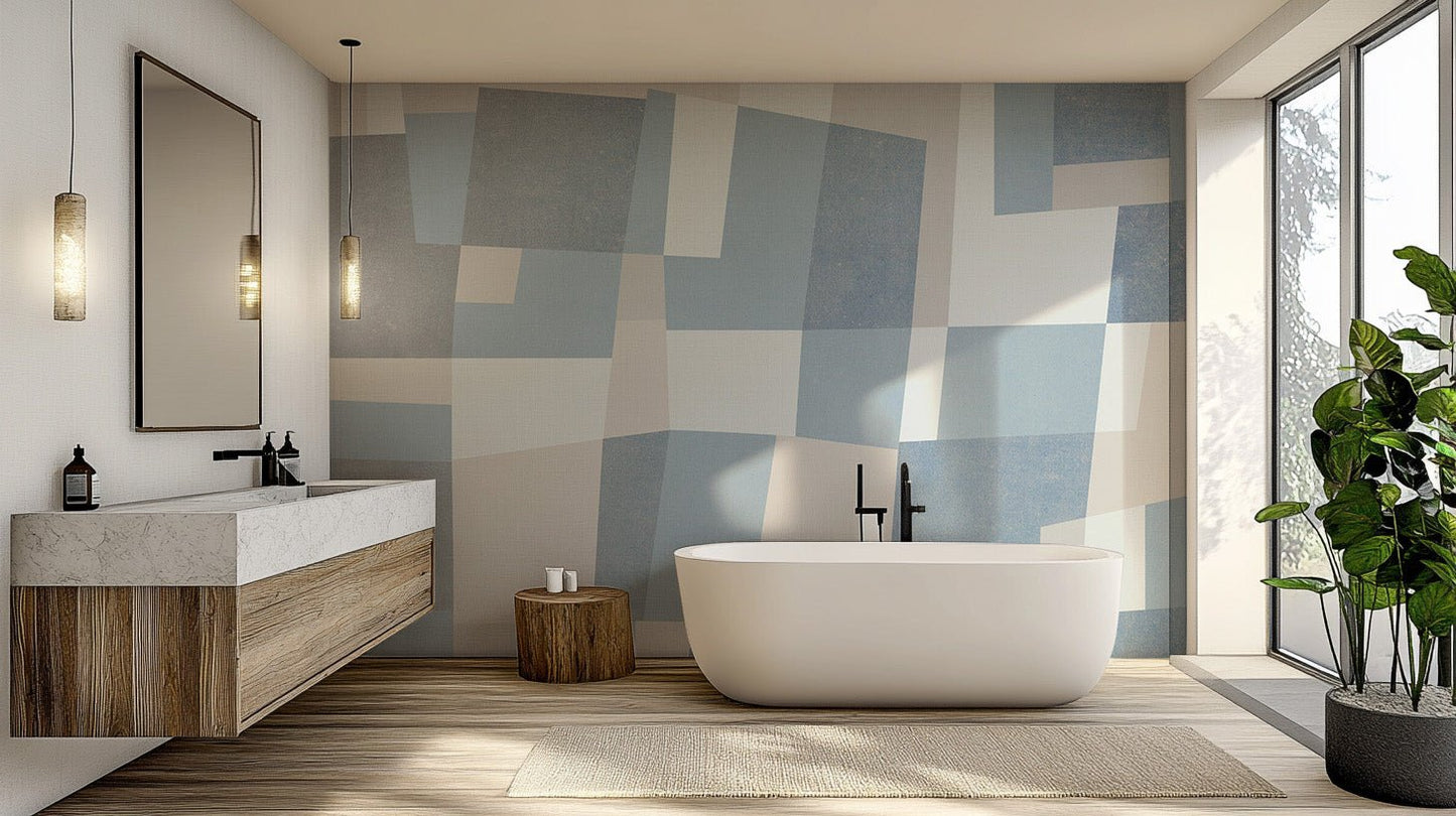 Chic modern mosaic wall mural for rooms
