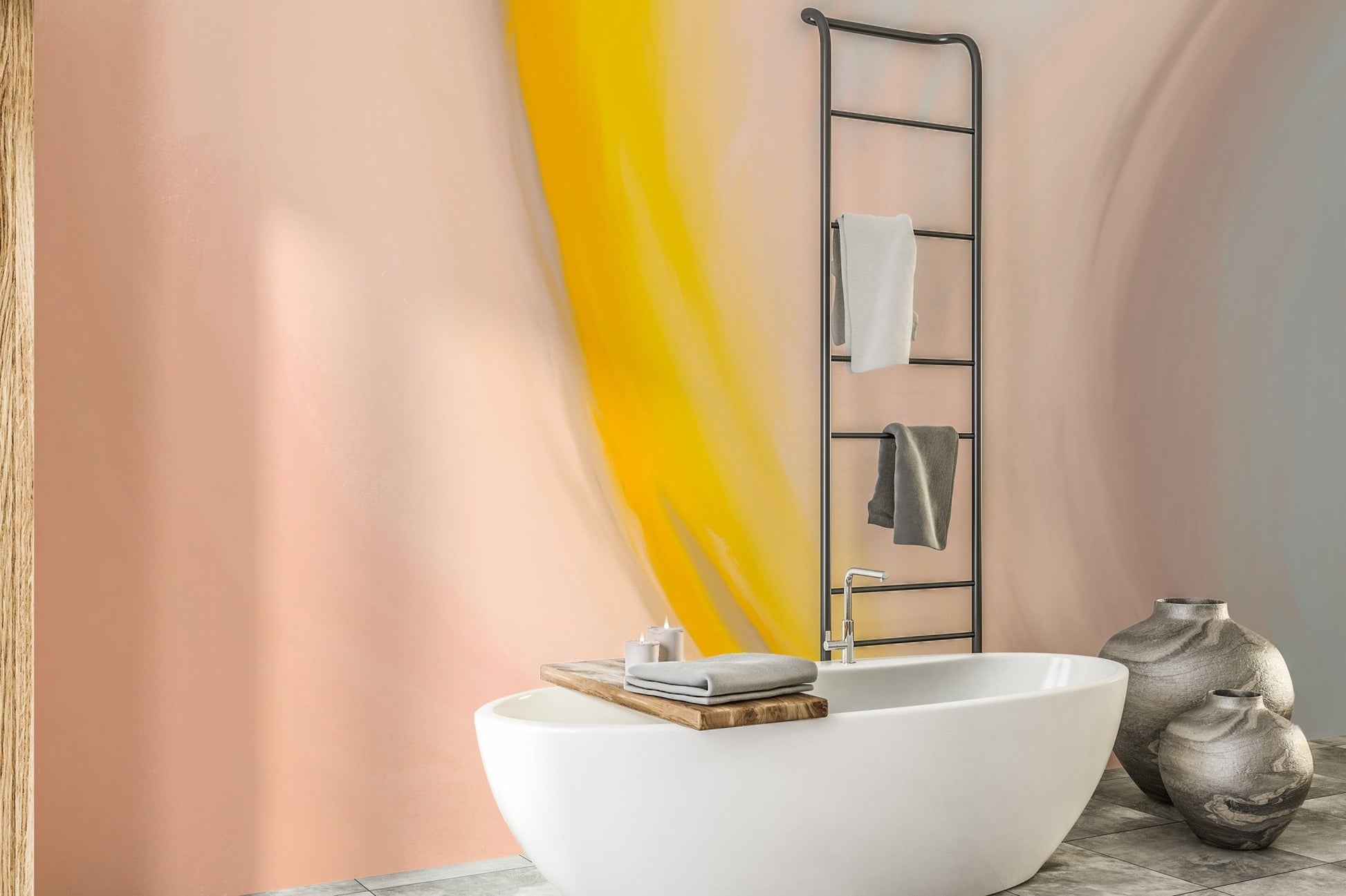 Elegant modern whirlwind chic wall decor
