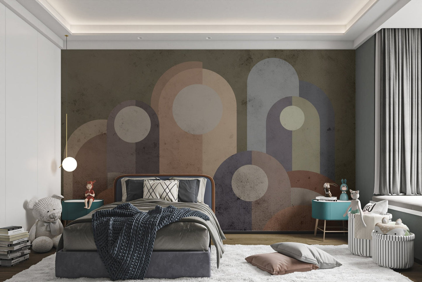 Abstract design wallpaper with a modernist aesthetic