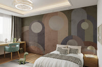 Artistic modernist abstract wallpaper for stylish walls