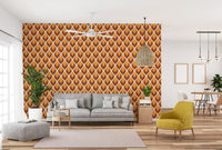 Contemporary twist pattern wallpaper wall mural for wall decor.