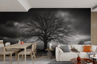 Moody Silhouette Tree Wallpaper - Wallanza