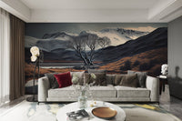 Moody Twilight Mountain Wallpaper - Wallanza