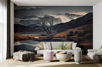 Moody Twilight Mountain Wallpaper - Wallanza