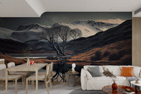 Moody Twilight Mountain Wallpaper - Wallanza