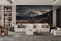 Moody Twilight Mountain Wallpaper - Wallanza