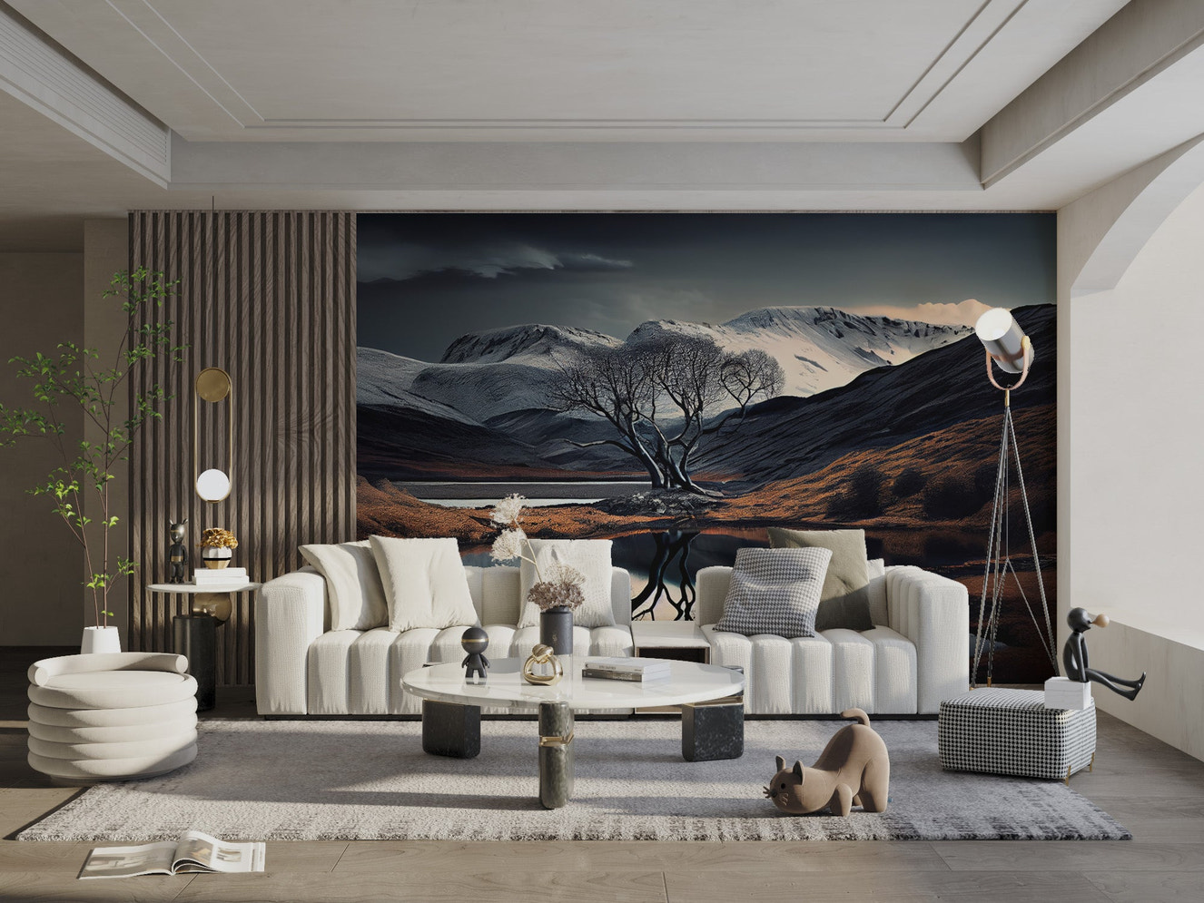 Moody Twilight Mountain Wallpaper - Wallanza