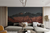Moon Over Mountain Wallpaper - Wallanza