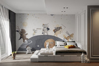 Moonlight Friends Wall Mural - Wallanza
