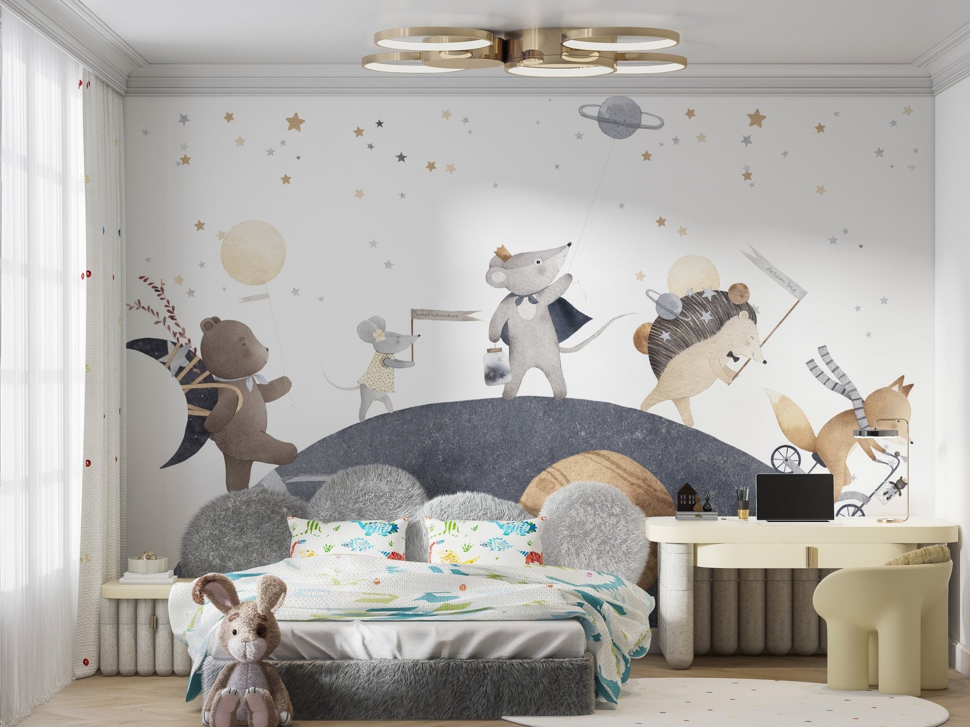 Moonlight Friends Wall Mural - Wallanza
