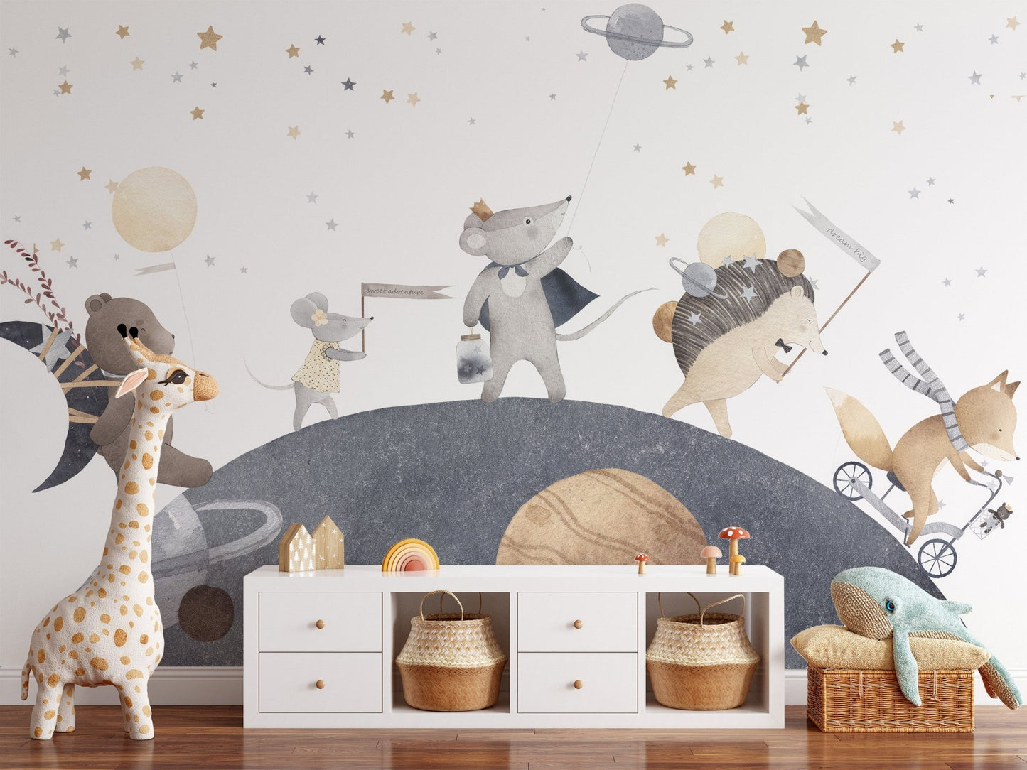 Moonlight Friends Wall Mural - Wallanza