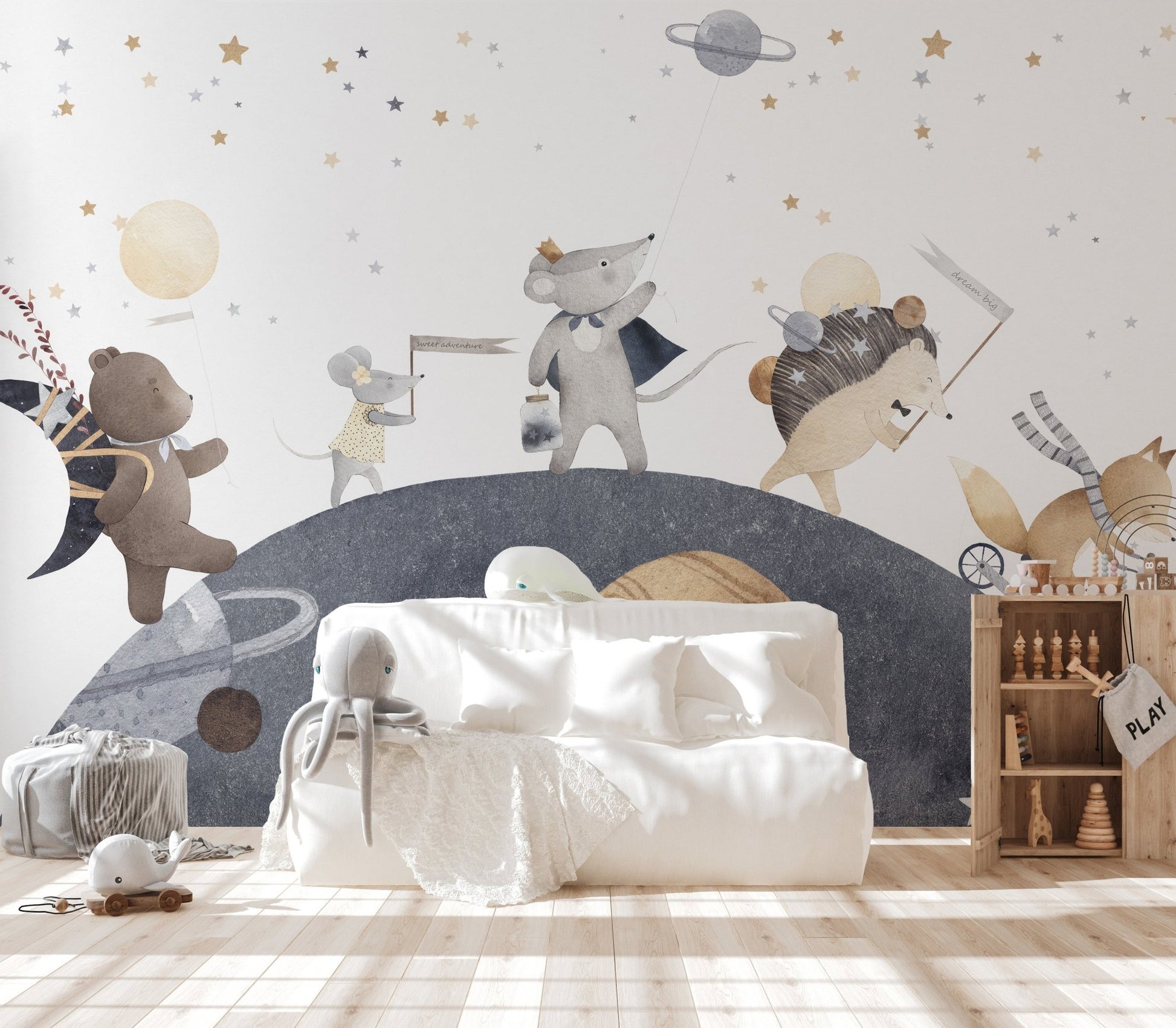 Moonlight Friends Wall Mural - Wallanza