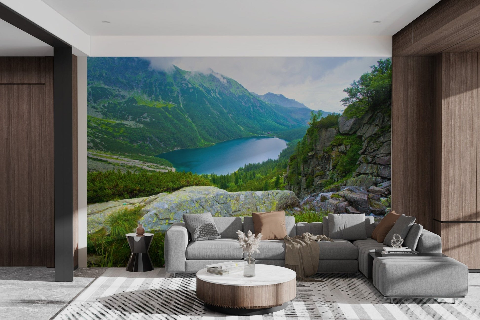 Mountain Lake Landscape Wallpaper - Wallanza