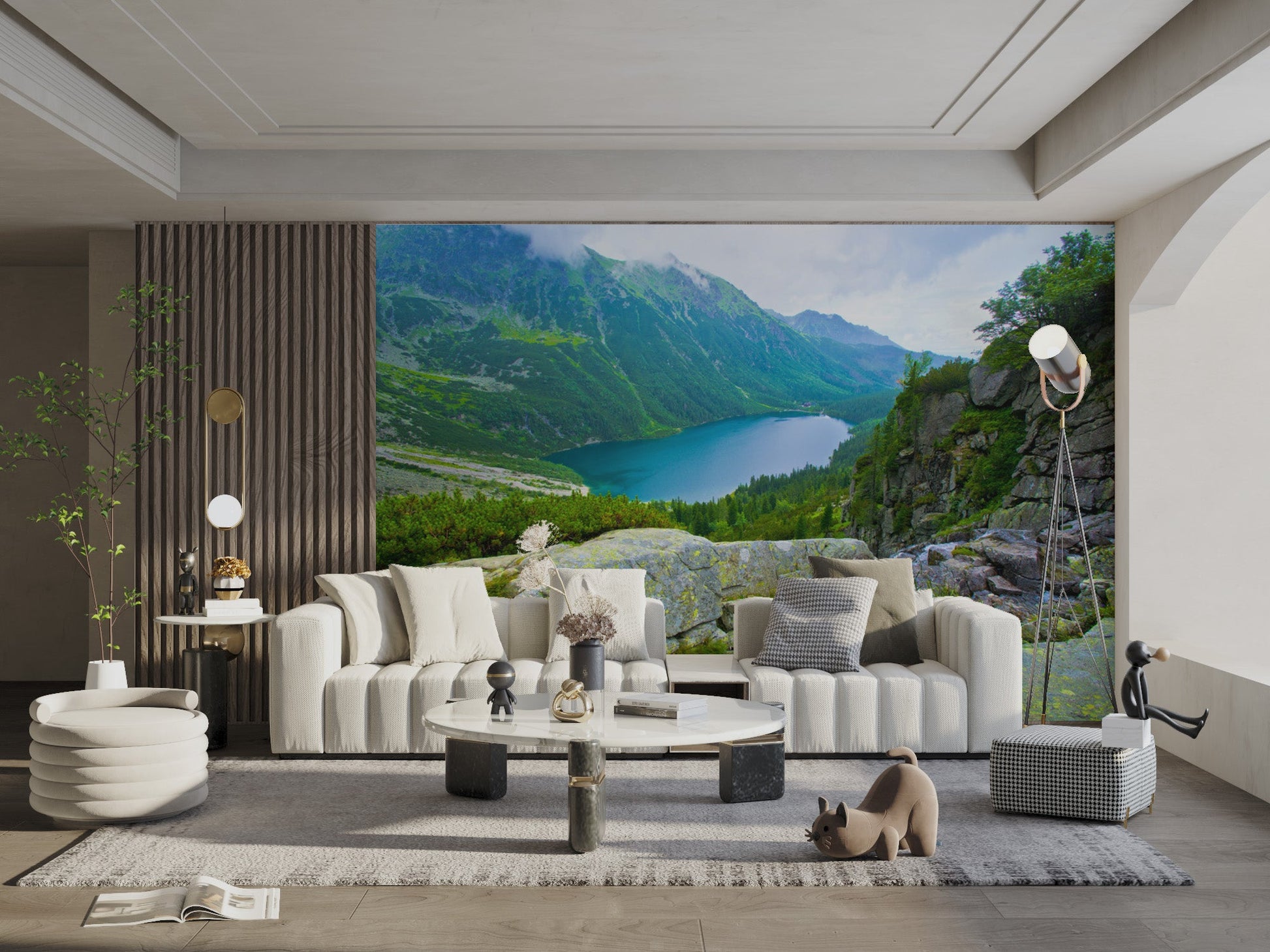 Mountain Lake Landscape Wallpaper - Wallanza