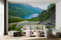 Mountain Lake Landscape Wallpaper - Wallanza
