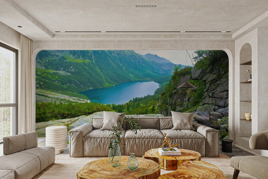 Mountain Lake Landscape Wallpaper - Wallanza