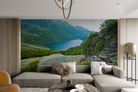 Mountain Lake Landscape Wallpaper - Wallanza